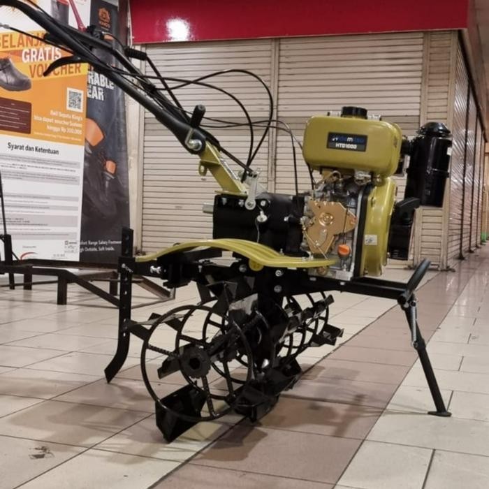 PROMO 6.6 Traktor mini Diesel Hidemitsu HTD1000 Mesin Bajak Sawah Tiller solar