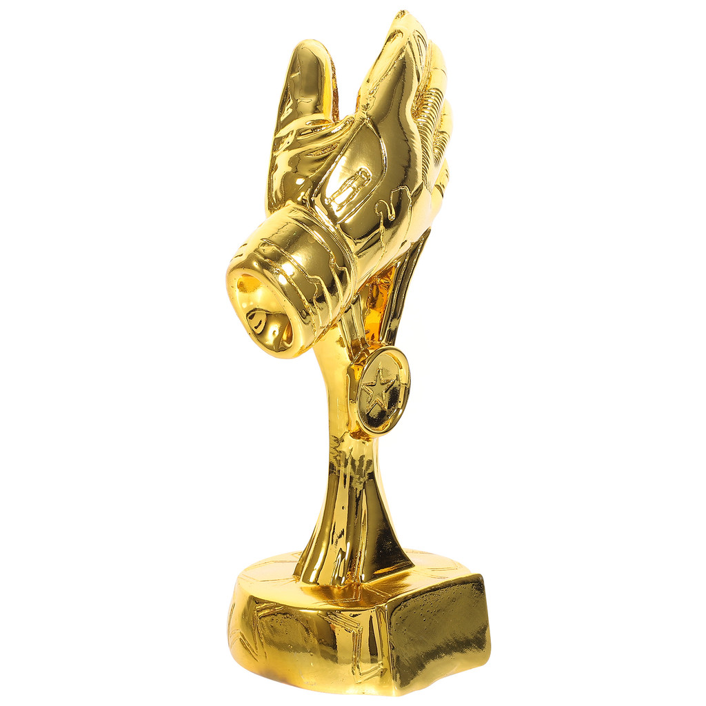 Balloon Glove Trophy Child Gift Football Competition Prize Resin Exquisite Award