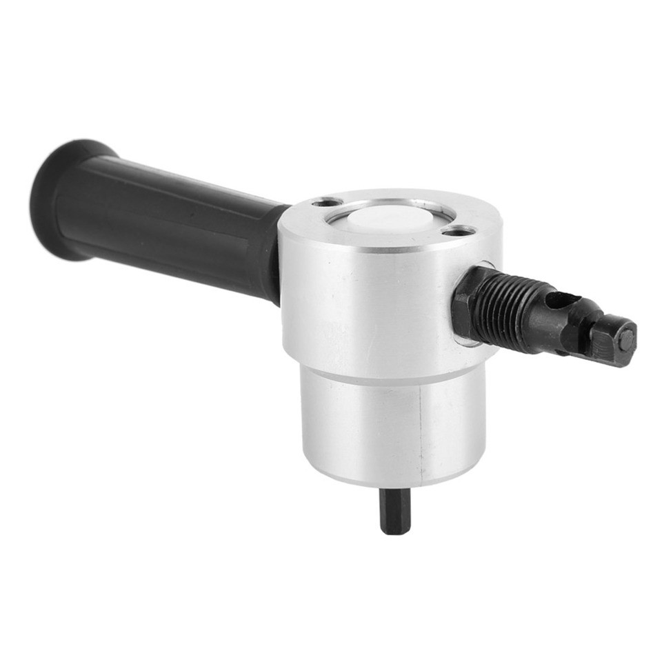 160A Hand Sheet Metal Nibbler Saw Cutter Dual Head Metal Cutting Tool Power Drill Attachment Metal N