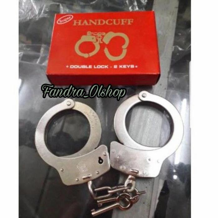 (Time Sport Store) Borgol Tangan Besar | Handcuff | Borgol security | Borgol polisi.