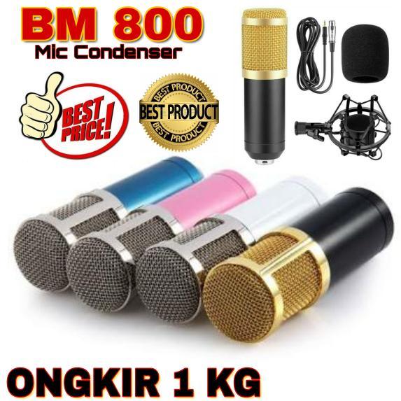 MIC BM 800 CONDENSER TERMURAH - Hitam Gold