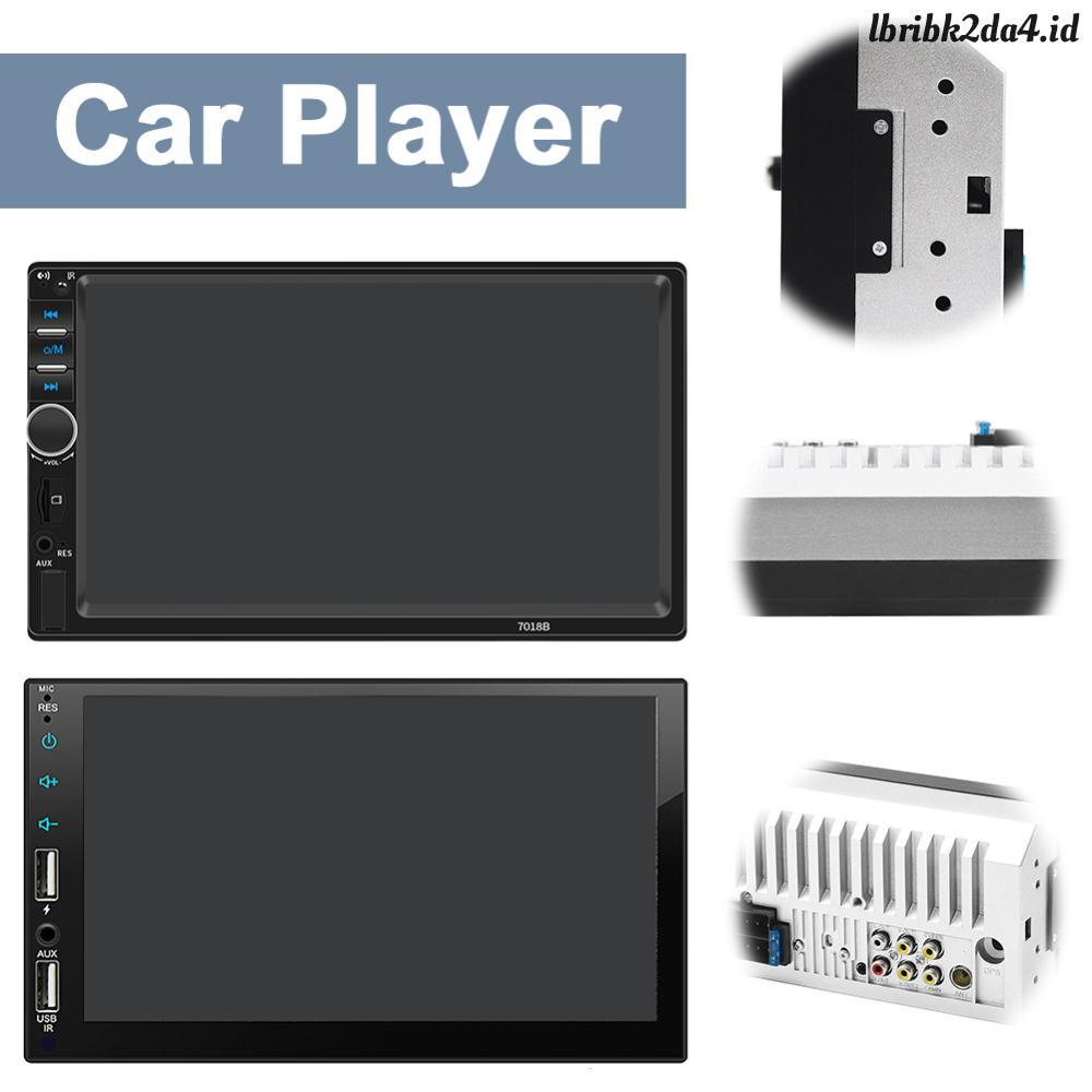 7 Inch Car Radio MP5 Player Multimedia Support USB TF Bluetooth RCA Output Subwoofer Cocok Semua Mob