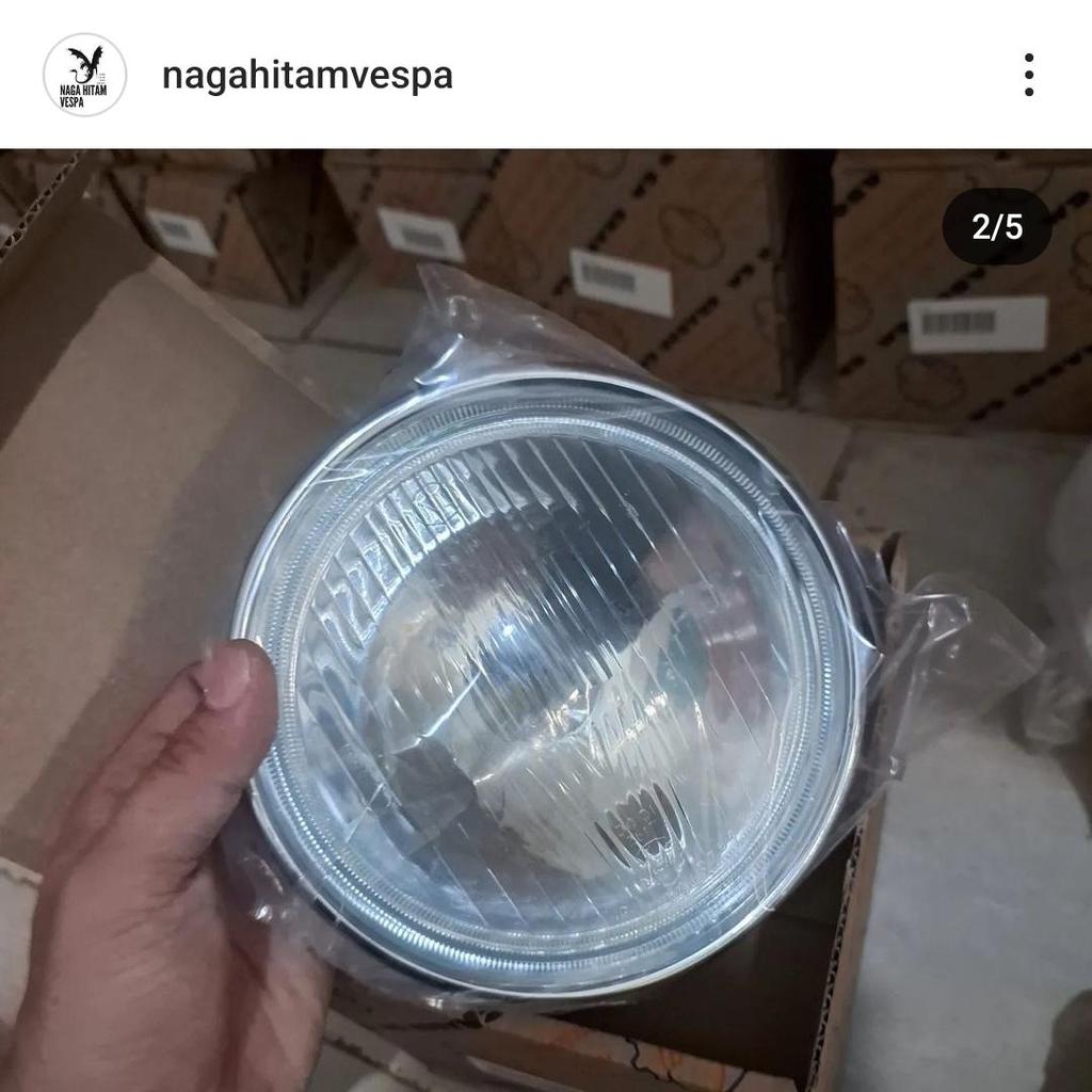 Headlamp vespa sprint bagol siem grabor ori baru italy.