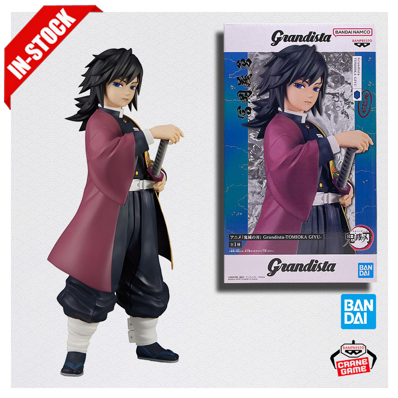 Original Genuine Model Banpresto Gransta Demon Slayer 24cm Tomioka Giyu Figure Anime Figurine Toys C