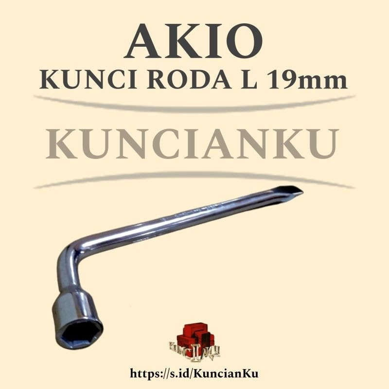 Kunci roda L 19mm Akio / kunci roda mobil 21mm / kunci rodal L 21mm