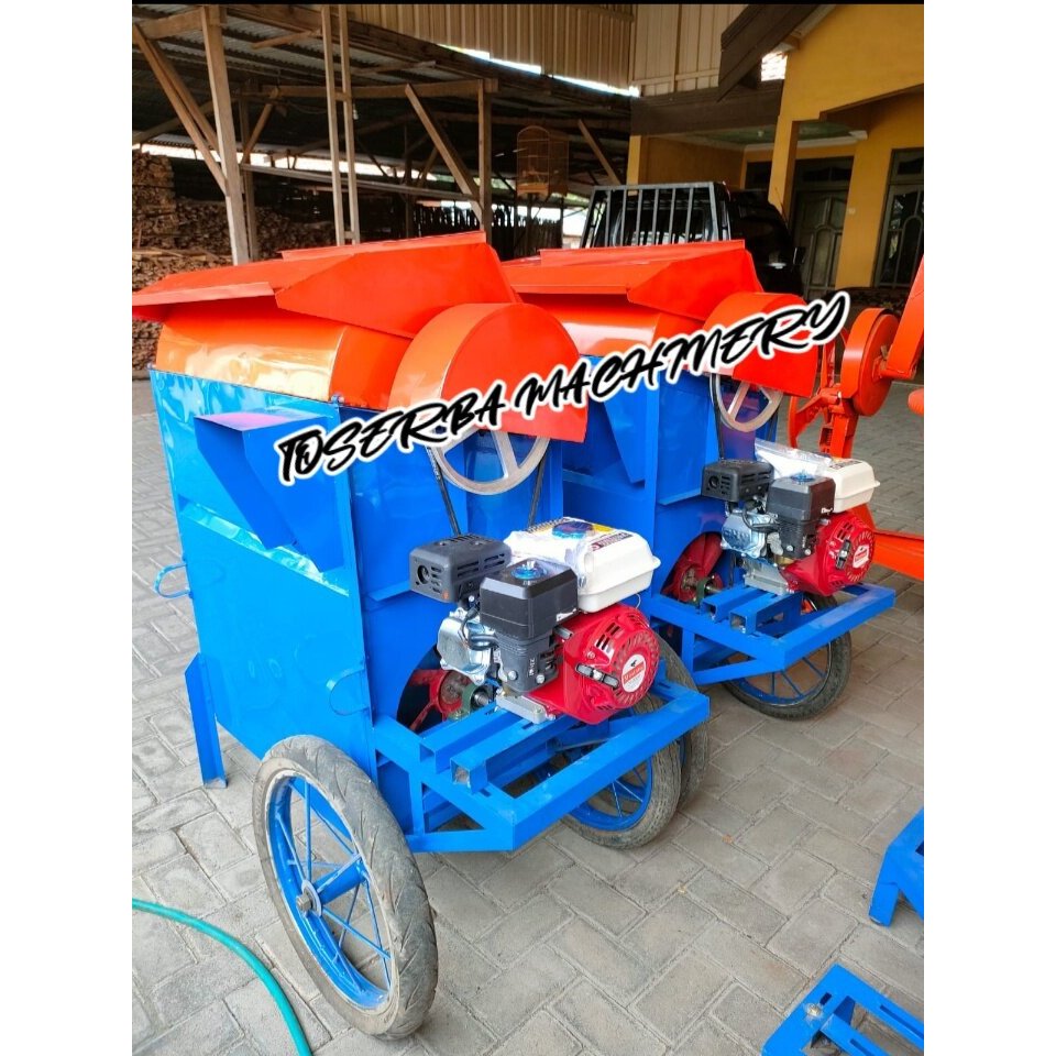 MESIN PERONTOK PADI 2 OUTPUT ( Gratis ongkir lengkap mesin ) mesin perontok padi sawah