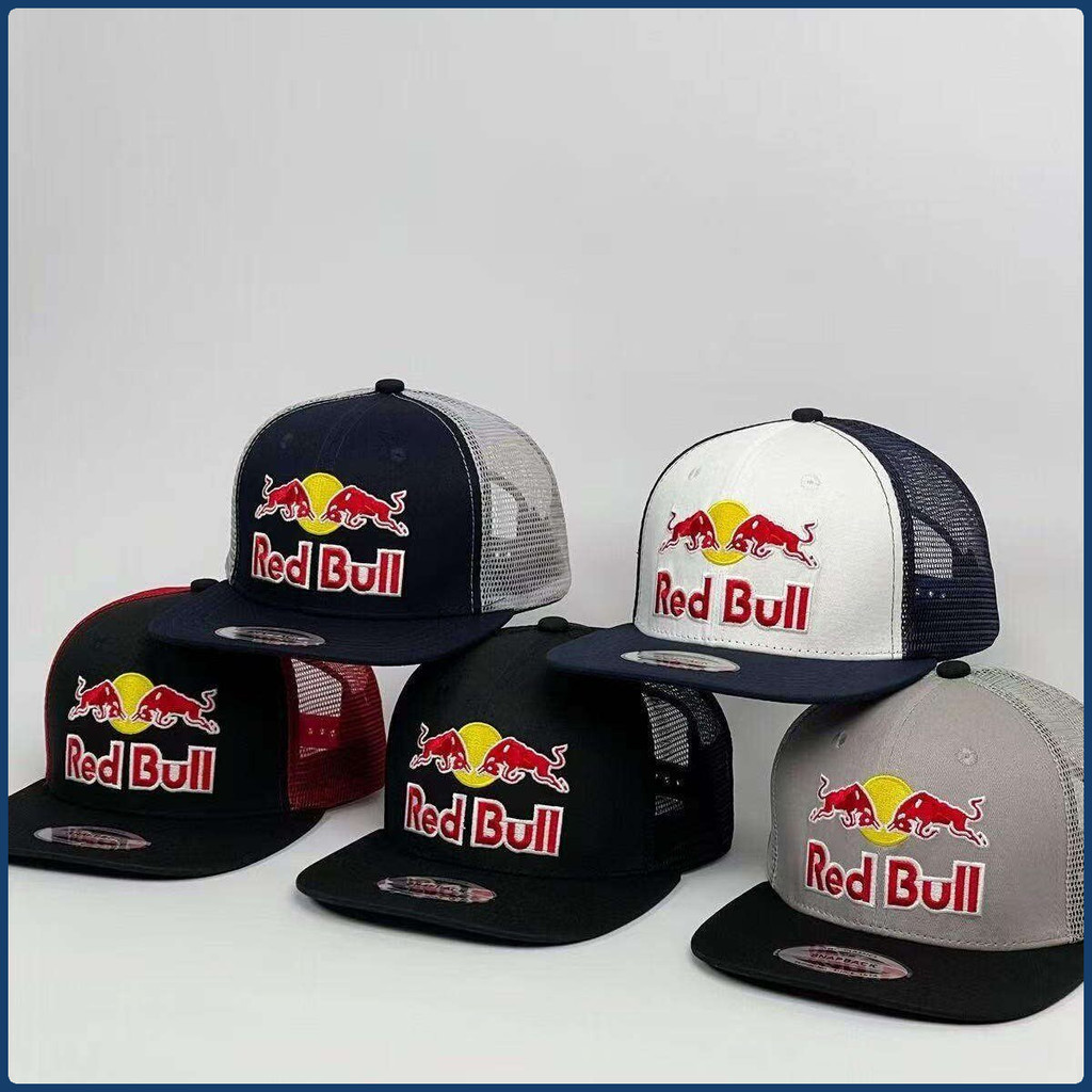 Topi balap tim Red Bull F1, topi pembalap, topi penggemar, topi balapan, topi bertepi rata, topi hip