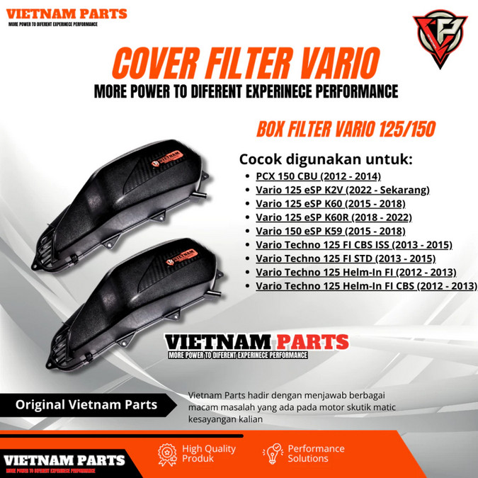 Cover Filter Vario Model Airblade Vietnam Cover Box Filter Airblade PNP Vario 125 150 Model Airblade