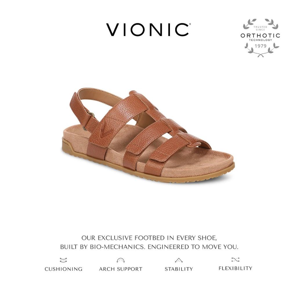 Vionic Eureka Tan Sandal Wanita