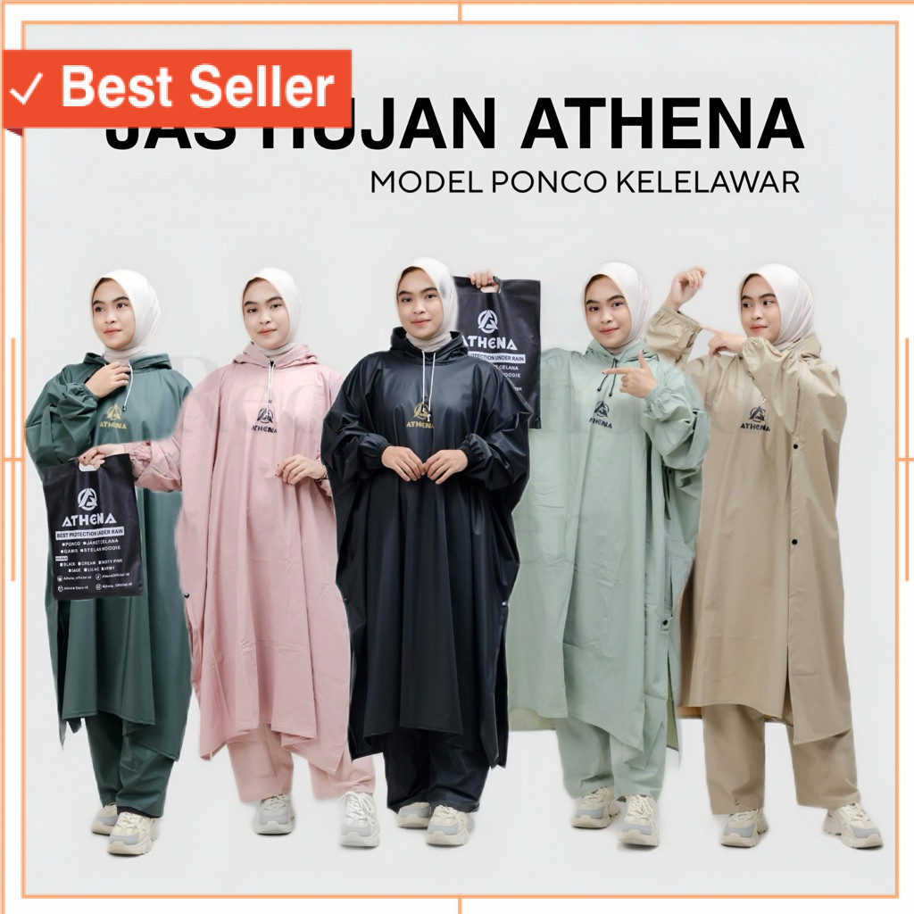 Jas Hujan Modern Tebal Awet Murah / Jas Hujan Ponco Kelelawar Pria Wanita Jumbo Premium Kuat Tebal d