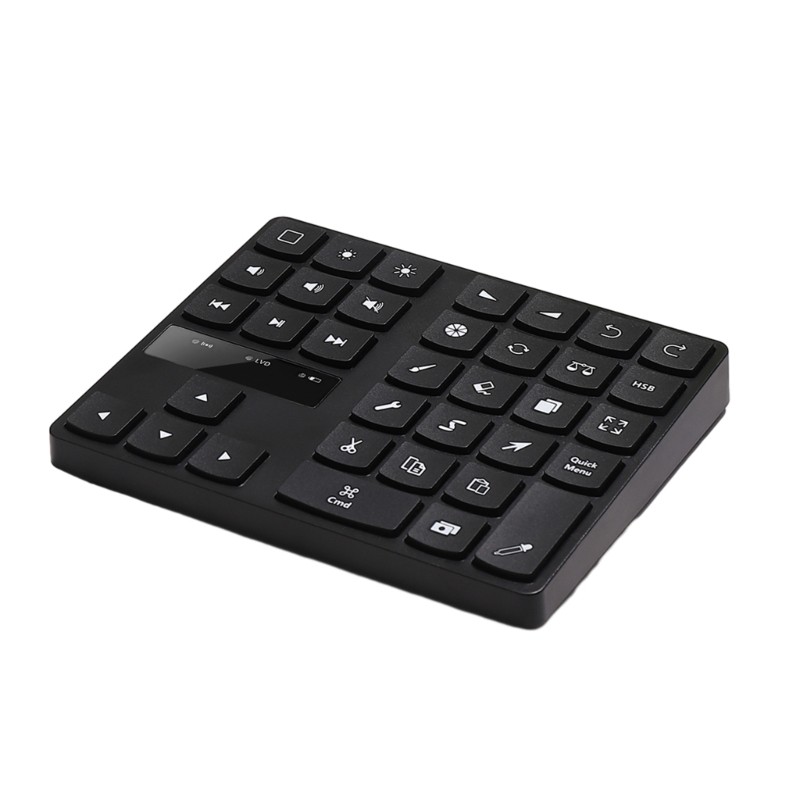 Rechargeable 35 Keys Wireless Drawing Keyboard Rechargeable Keypad for Procreate 10meter Operating S