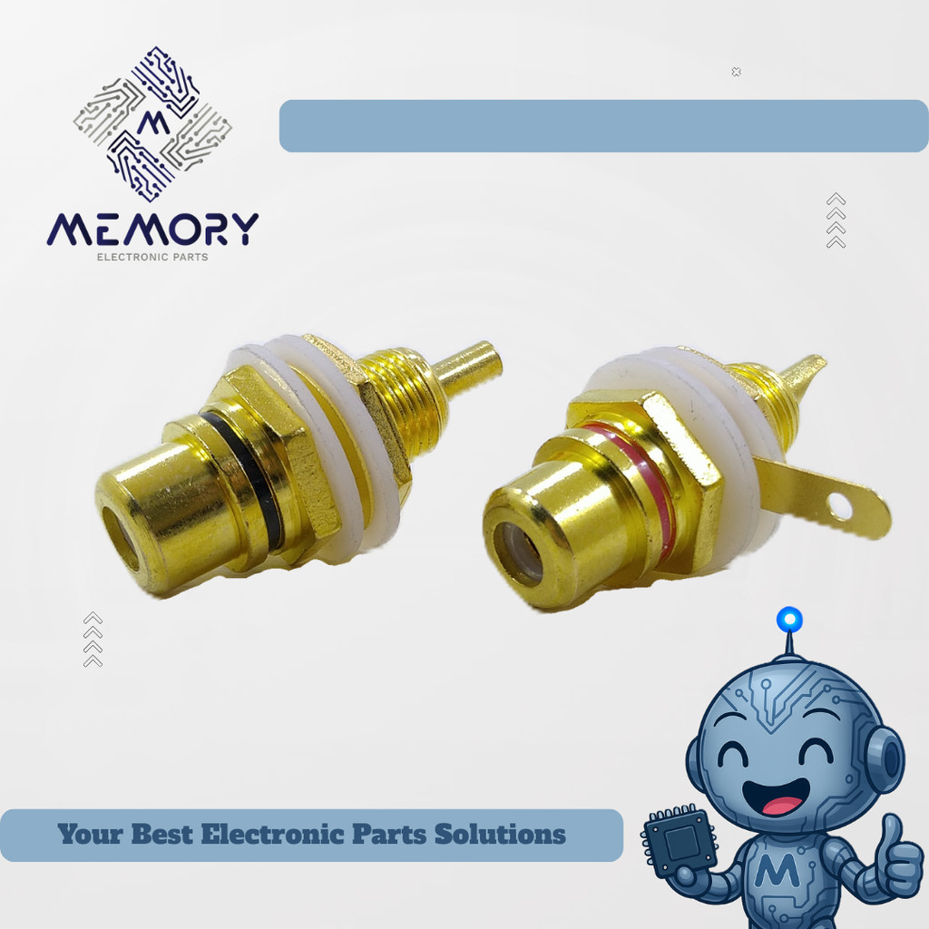 Soket RCA Body Gold / Input RCA Body Gold