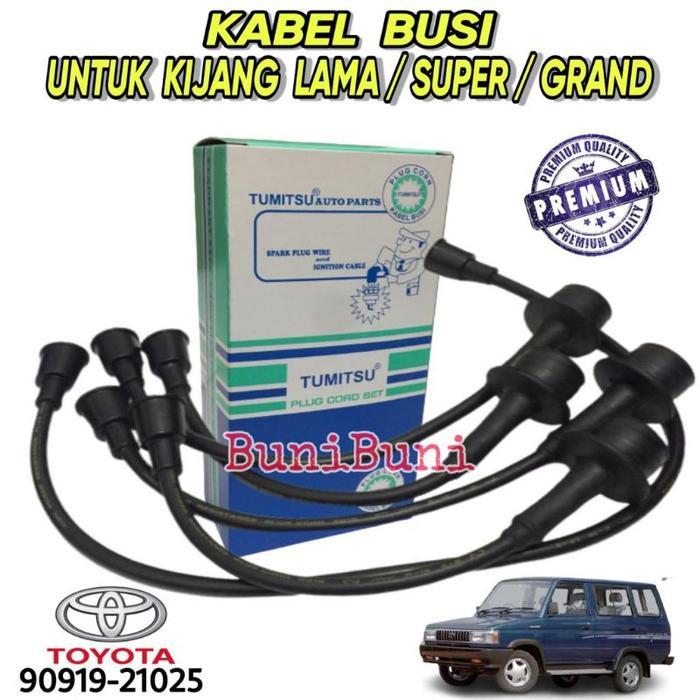 KABEL BUSI Koil Mobil KIJANG LAMA 4K / SUPER 5K / GRAND & KAPSUL NON EFI (1 SET) SPAREPART