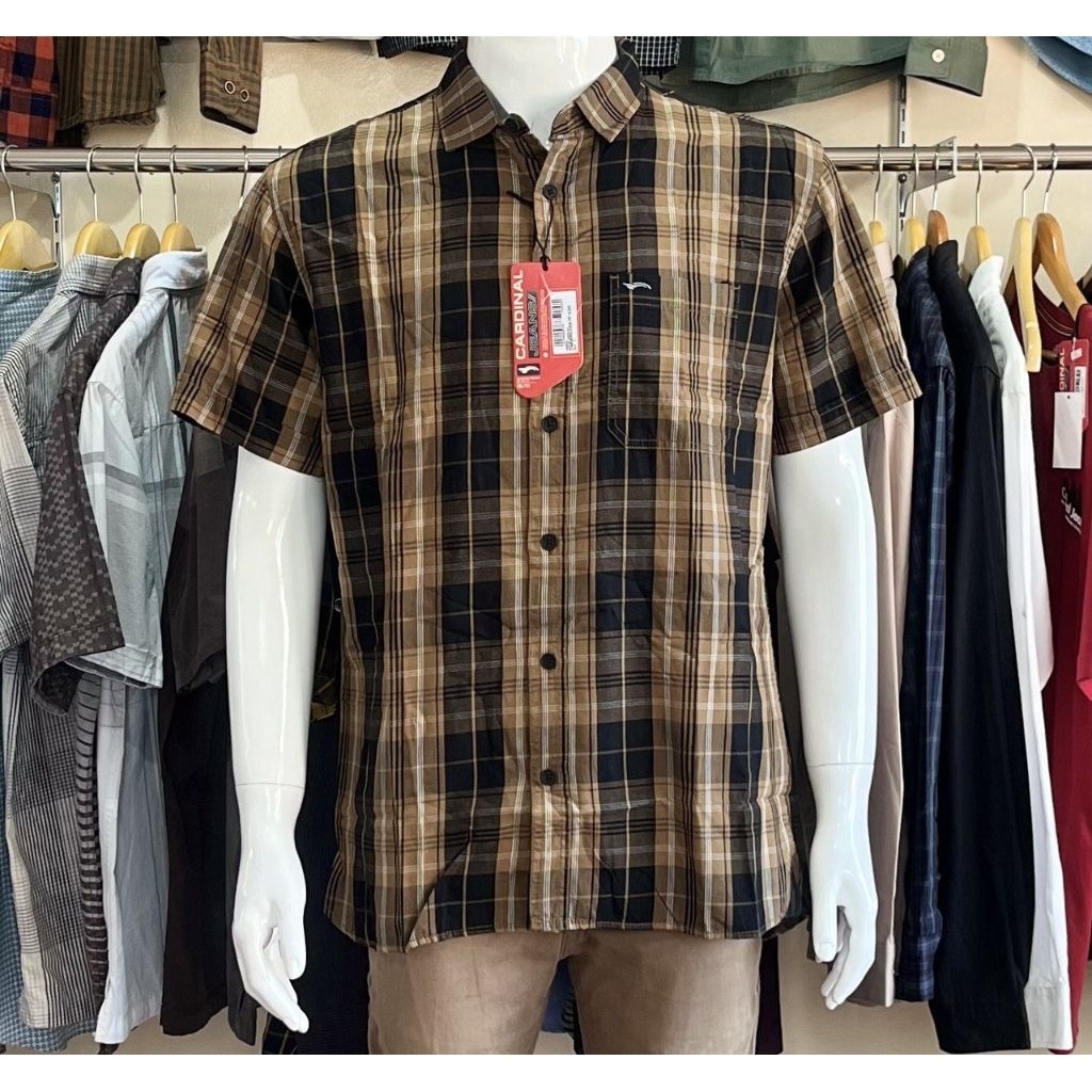 (PROMO) KEMEJA PRIA CARDINAL JEANS NEW LENGAN PENDEK ORIGINAL|| HEM COWOK CARDINAL JEANS ORIGINAL