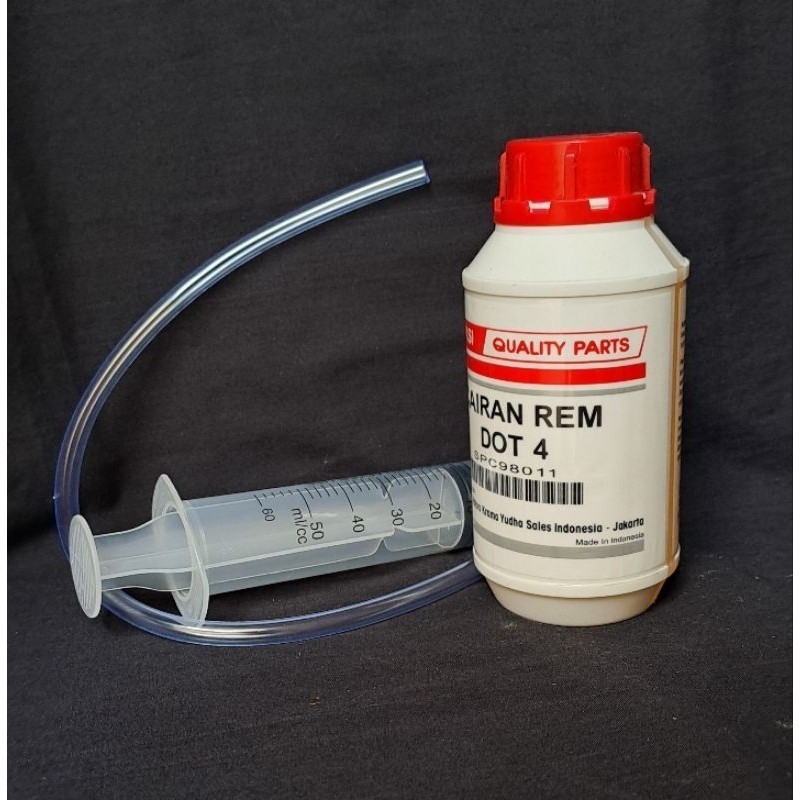 PAKET kuras Minyak rem  Dot-4 300ml + suntikan kuras injec 60ml/50cc kuras minyak rem