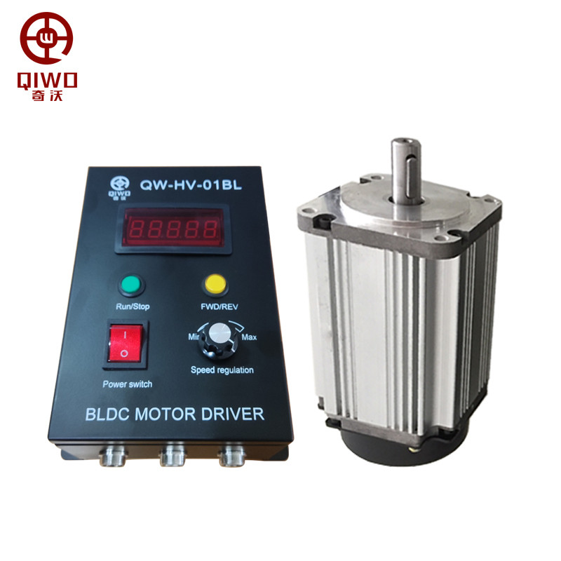 QW80BL007 220V Motor High Torque Brushless DC Motor Low Noise Hall 750W 3000rpm High Speed Servo Mot