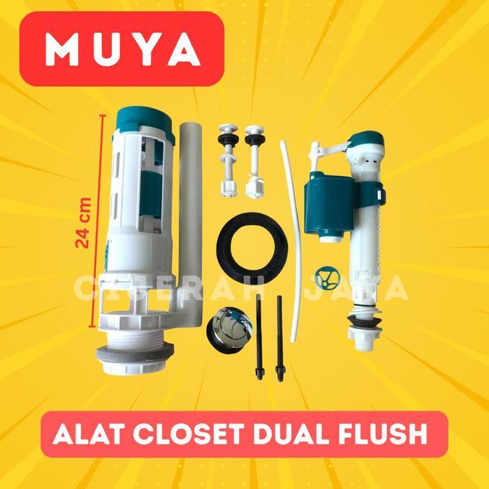 PELAMPUNG CLOSET MONOBLOCK MODEL TOTO DUAL FLUSH / SPAREPART CLOSET DUDUK - PELAMPUNG BIRU