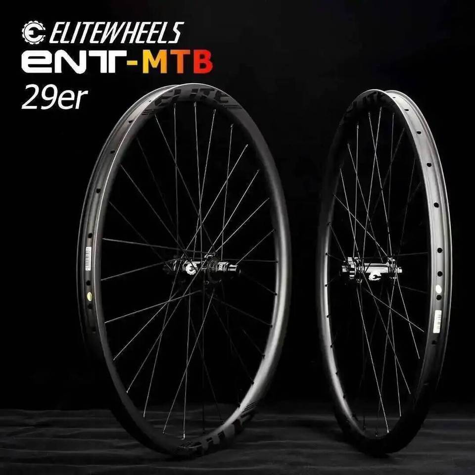 ELITEWHEELS 29er MTB Carbon Wheels  Ultralight 28mm Width 24 Depth Mountain Bicycle Rims M11 Straigh