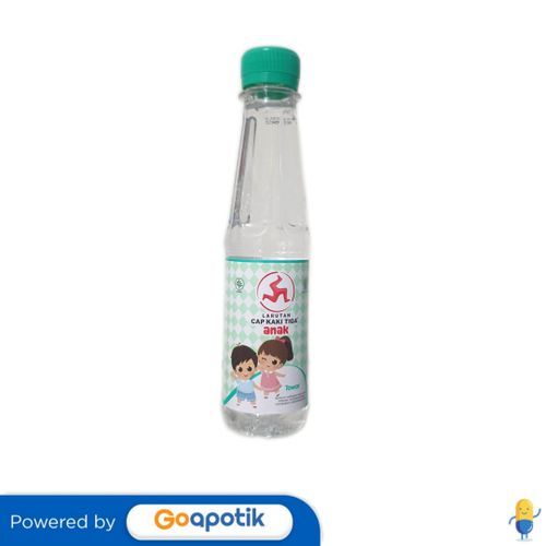 Larutan Cap Kaki Tiga Anak Tawar 200 Ml Botol