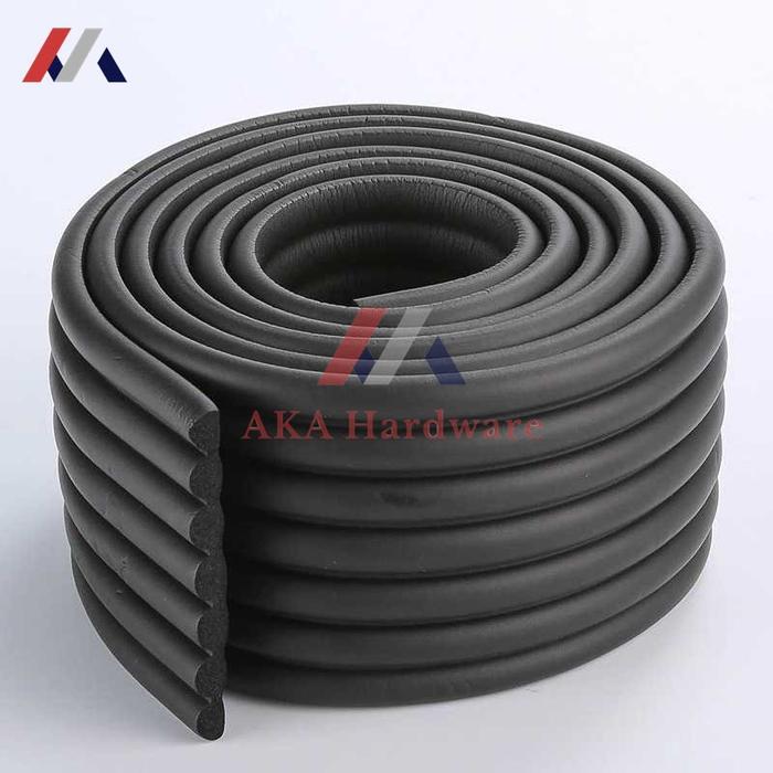 Busa Pelindung Sudut Meja / Busa Pengaman Siku Pinggiran Meja - Hitam