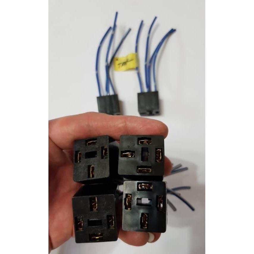 Socket Relay Kaki 4 / Soket Relay Kaki 4 / Relay Kaki 4 Plus Kabel BEST