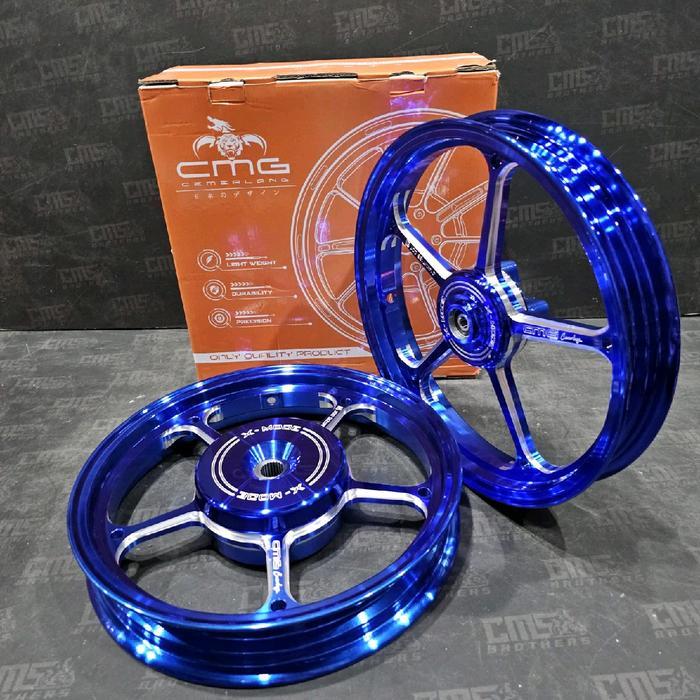 Velg Velek CMG Honda Beat Scoopy Vario 110 X-Mode X Mode 505 R14 P5 Biru