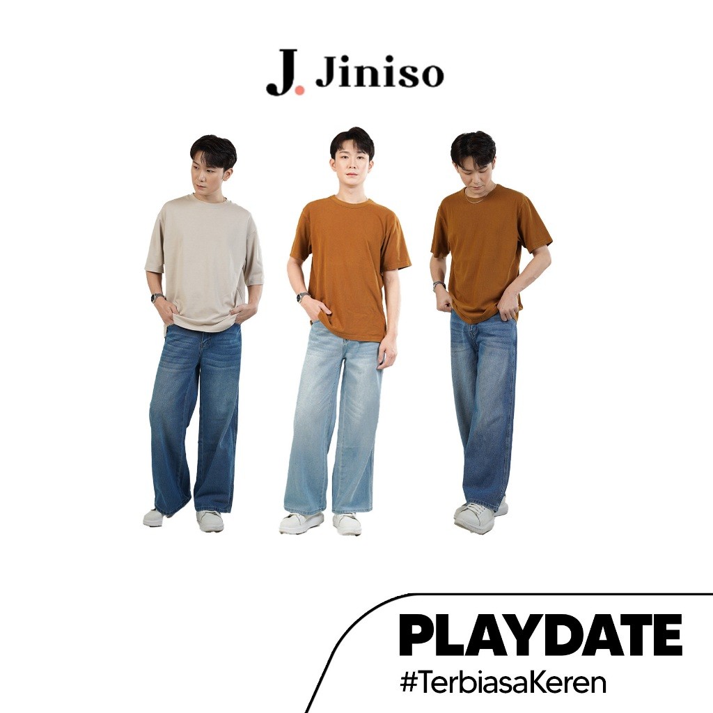 JINISO Baggy Loose Jeans Pria