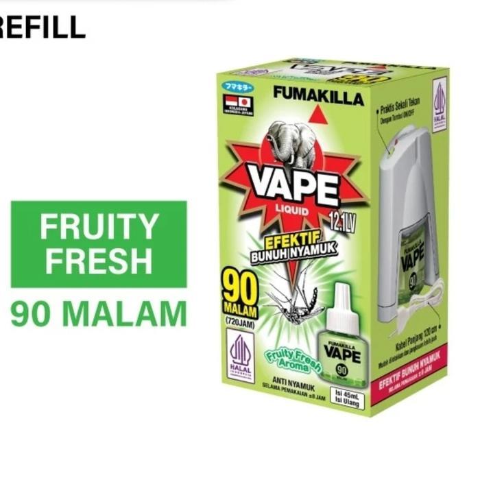 Refill Obat Nyamuk Elektrik 90 Malam Fumakilla Aroma Fruity Fresh