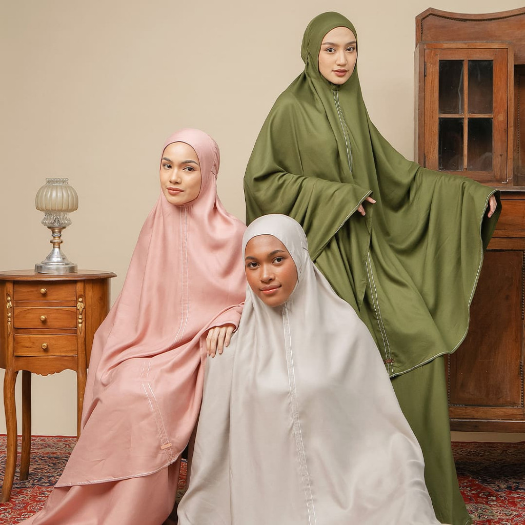 Lozy Hijab - Safwa Prayer Set (Mukena Set Bahan Rayon)