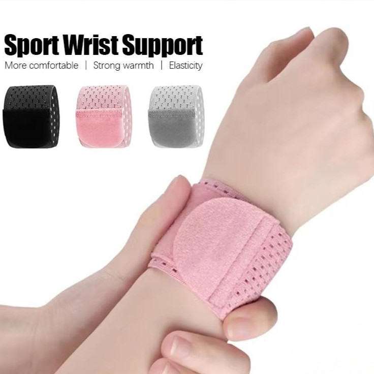 Wristband Deker Pelindung Pergelangan Tangan Adjustable – Anti Keseleo, Cocok Gym Tennis Badminton