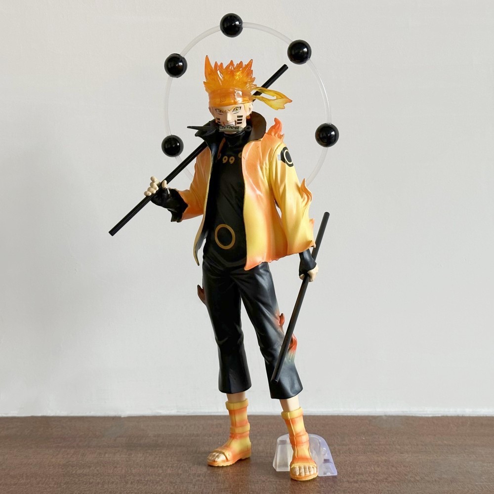 Anime Naruto 27cm Uzumaki Naruto 20th Anniversary Figure Standing Model PVC Toy Collection Statue Gi