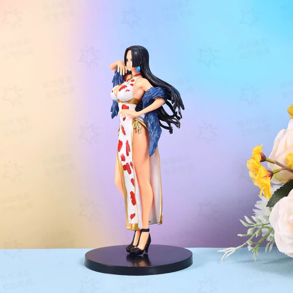 Hot One Piece Japan Anime Statue Boa Hancock cheongsam Sexy Girl PVC Action Figure Model Toy Adult C