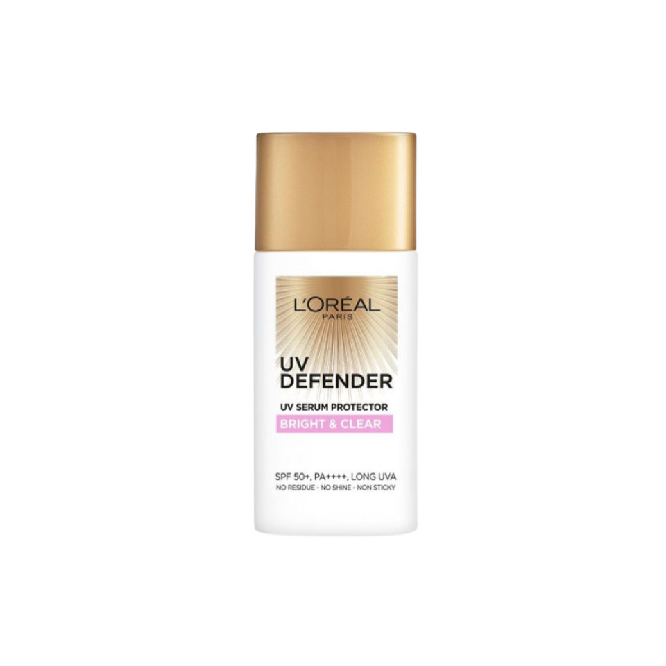 L'oreal Paris Sunscreen UV Defender Protector Bright & Clear SPF50+ PA++++ 50 ml