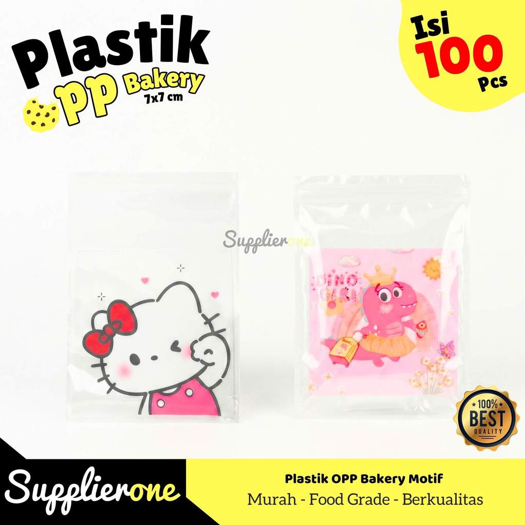 Plastik Opp 7x7 / Plastik Opp Motif / Plastik Opp / Plastik Opp Tebal /  Plastik Opp Bakery