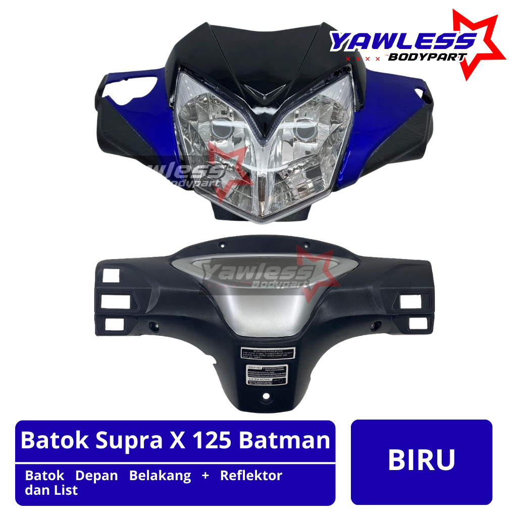 batok supra x 125 batman biru full set kualitas terjamin