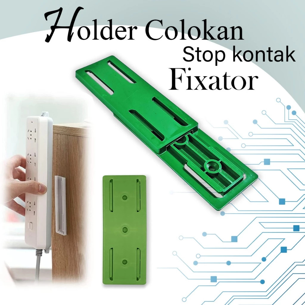 Holder Stop Kontak Colokan Listrik Tempel Dinding Fixator Socket Stop Kontak Gantungan Remote Ac