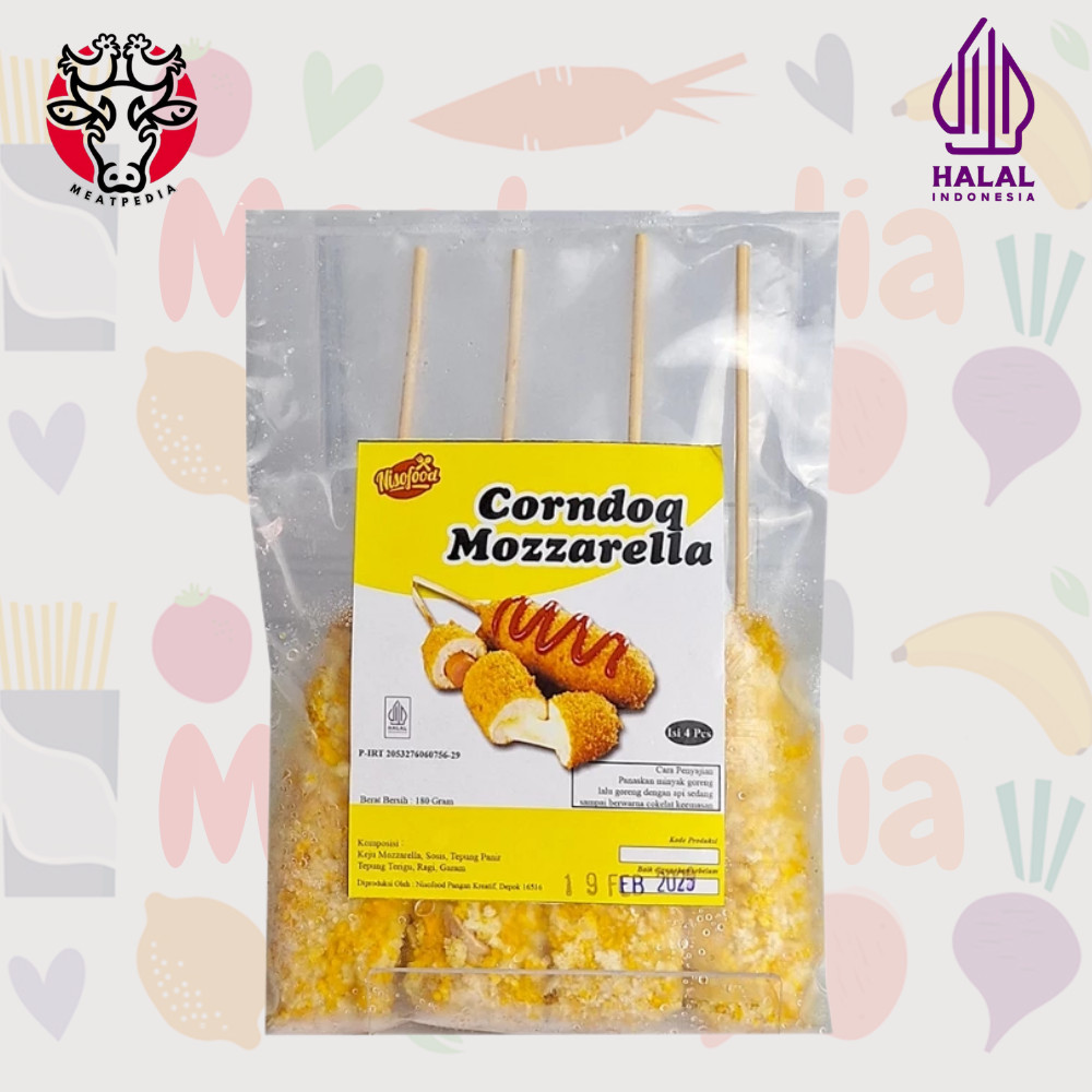 Nisofood Corndough Mozzarella Frozen isi 4 / Corndog mozzarella