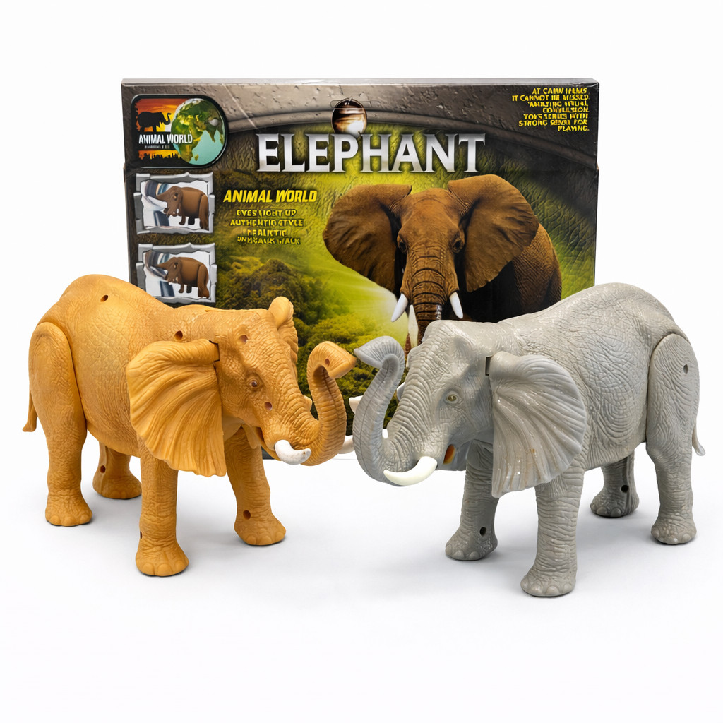 Mainan Gajah Baterai Elephant besar - Gajah berjalan