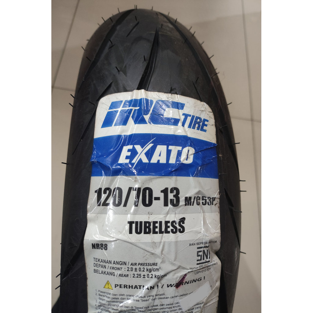 IRC Ban Luar 120/70-13 Exato Tubeless