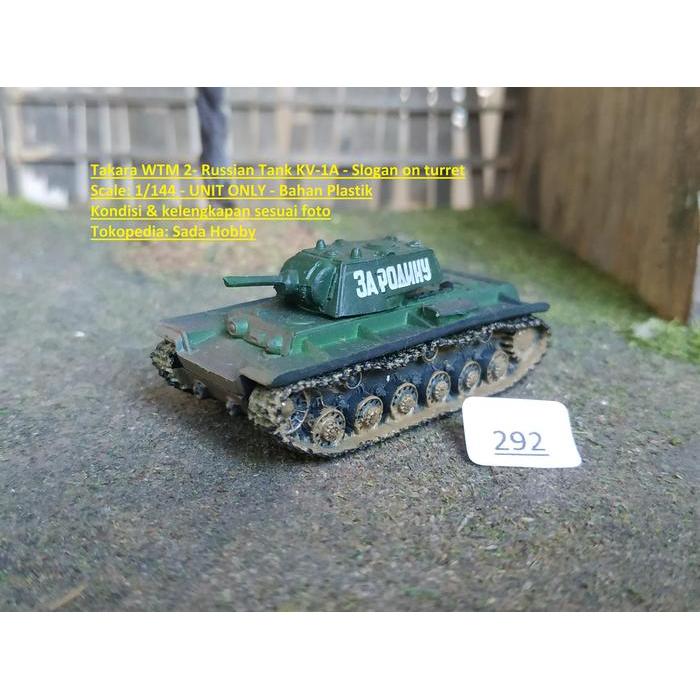 Takara WTM 2 Russian Tank KV-1A Slogan On Turret Loose SBAtoys