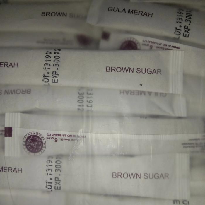 gula merah sachet stick atau gula merah bentuk kemasan stick