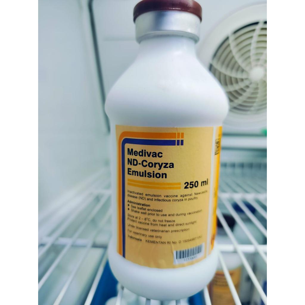 Medivac Vaksin Ayam Unggas ND Coryza Emulsion 250 ML - Medion