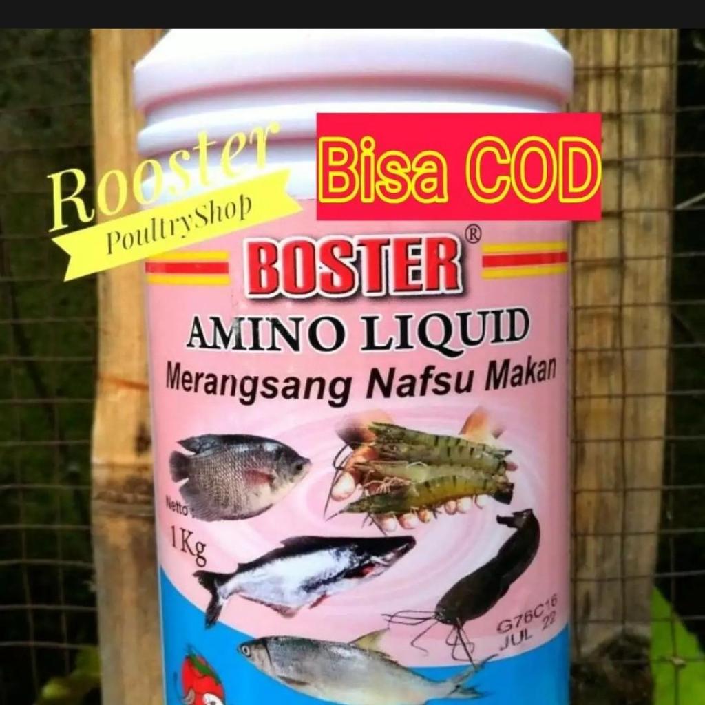 BOSTER AMINO LIQUID BOSTER IKAN 1 LITER Vitamin Kolam Ikan Terpal Bioflok