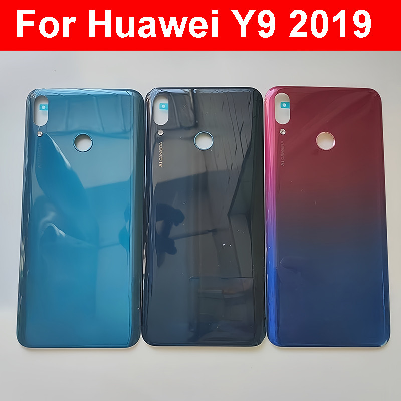 For Huawei Y9 2019 JKM-LX1 LX2 LX3 Back Battery Door Housing Cover Rear Cover Back Battery Case Part