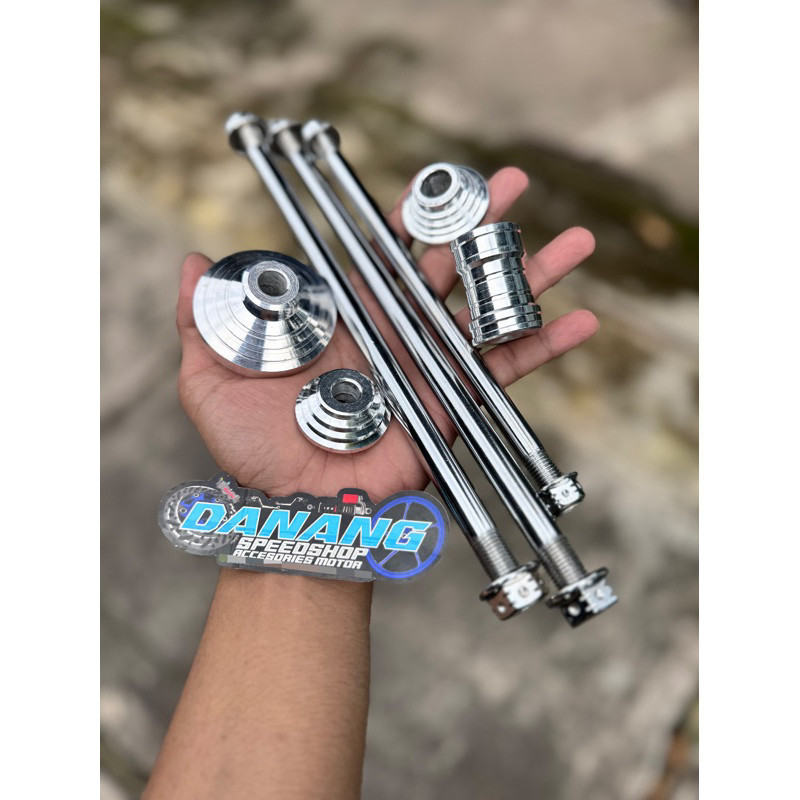 As Roda Depan Tengah Belakang Mdl Stainlist Probolt Krum + Boshing As Roda Depan Belakang Fiz r Jupi