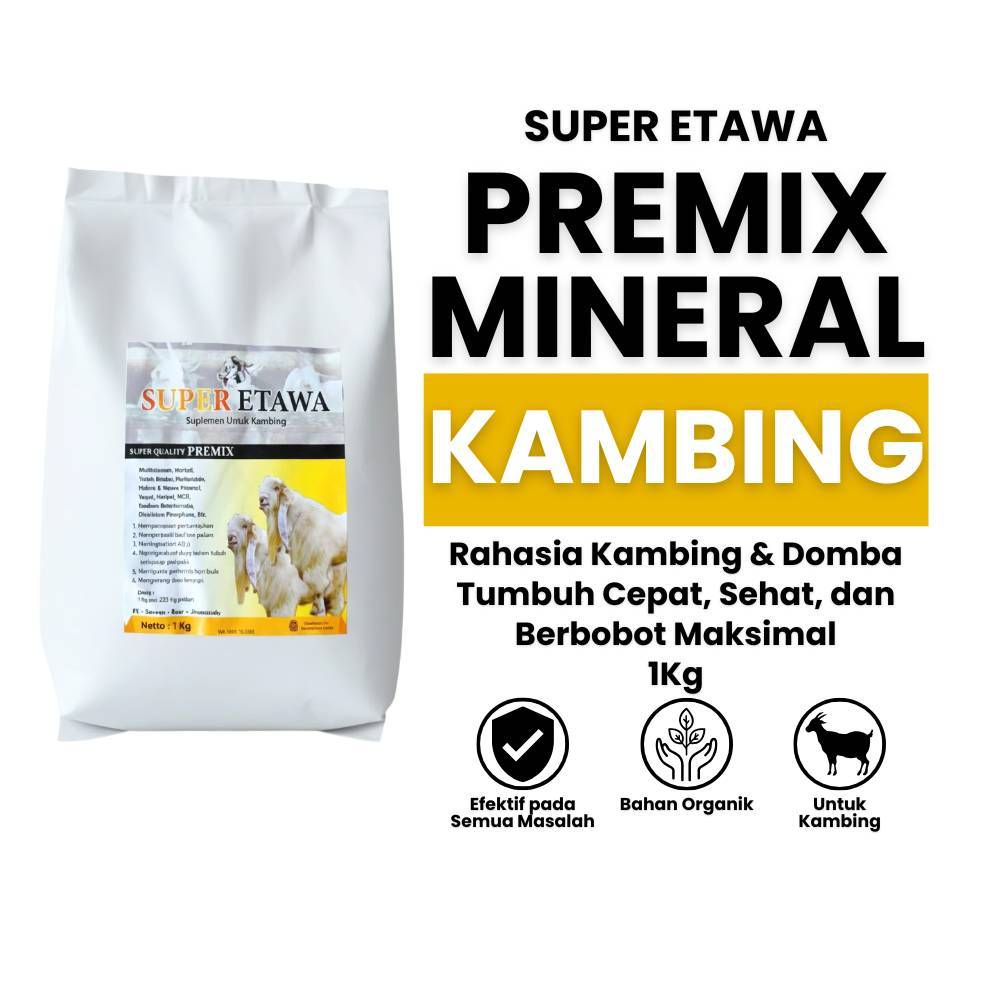 Super Etawa Ternak Grosir 25 Kg - Super Etawa Grosir - Premix khusus Kambing - Premix Ternak
