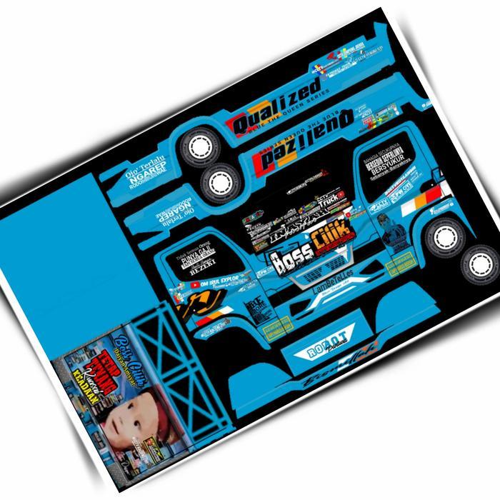 Stiker Pola Miniatur Truk Oleng Boss Cilik Skala 16 Ukuran besar