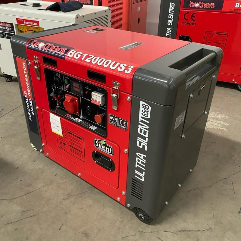 Brother Genset 10 KVA 3phase Solar BG12000US 8000 Watt Silent Diesel Ultra Silent 65dB Generator
