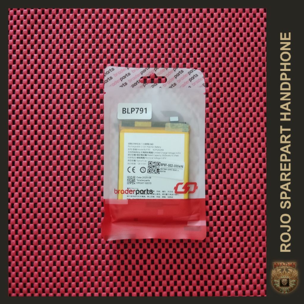 BATERAI BLP791 OPPO RENO 4 - BraderParts