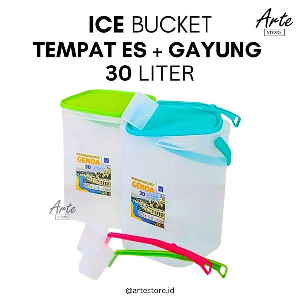 Tempat Es - Ice Bucket Genoa 30 Liter - Toples Es Buah - Wadah Es - Artestore